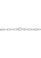 1/8 ct. t.w. Diamond Lock Necklace in Sterling Silver