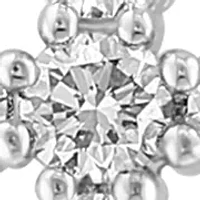 Lab Created 14K White Lab Grown Diamond Pendant Necklace