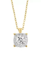 1 ct. t.w. Lab Created Diamond Pendant Necklace in 14K Yellow Gold