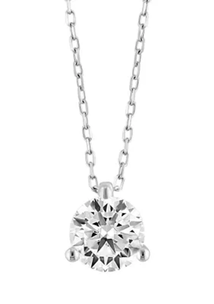 1.51 ct. t.w. Lab Created Diamond Pendant Necklace in 14K White Gold