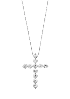 1.46 ct. t.w. Lab Grown Diamond Pendant Necklace in 14K White Gold