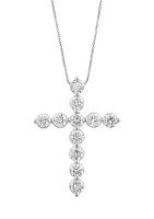 1.46 ct. t.w. Lab Grown Diamond Pendant Necklace in 14K White Gold