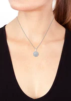 Silver Lab Grown Diamond Necklace 