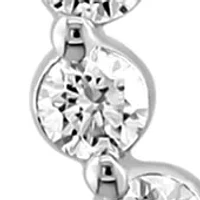 1.45 ct. t.w. Lab Grown Diamonds Circle Pendant Necklace in 14K White Gold