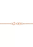 Lab Grown Ruby Pendant Necklace in 14K Rose Gold