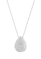 1.9 ct. t.w. Lab Grown Diamond Teardrop Pendant Necklace in 14K White Gold