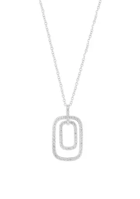 3/8 ct. t.w. Diamond Pendant Necklace in 14K White Gold 