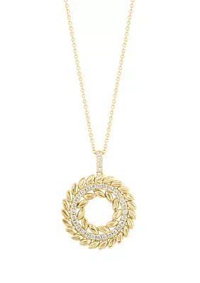 1/2 ct. t.w. Diamond Pendant Necklace in 14K Yellow Gold