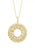 1/2 ct. t.w. Diamond Pendant Necklace in 14K Yellow Gold