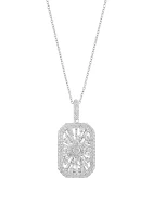 14K White Gold Diamond Necklace