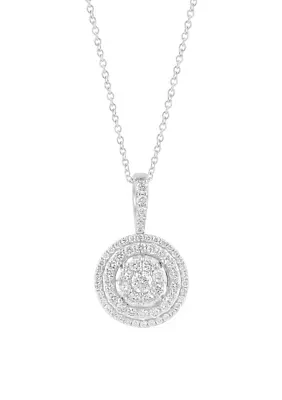 7/8 ct. t.w. Diamond Pendant Necklace in 14K White Gold 