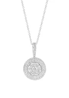 7/8 ct. t.w. Diamond Pendant Necklace in 14K White Gold 