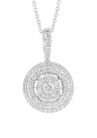 7/8 ct. t.w. Diamond Pendant Necklace in 14K White Gold 