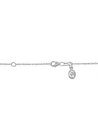 14K White Gold Diamond Pendant 