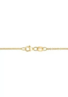 Diamond and Sapphire Flower Pendant Necklace in 14K Yellow Gold