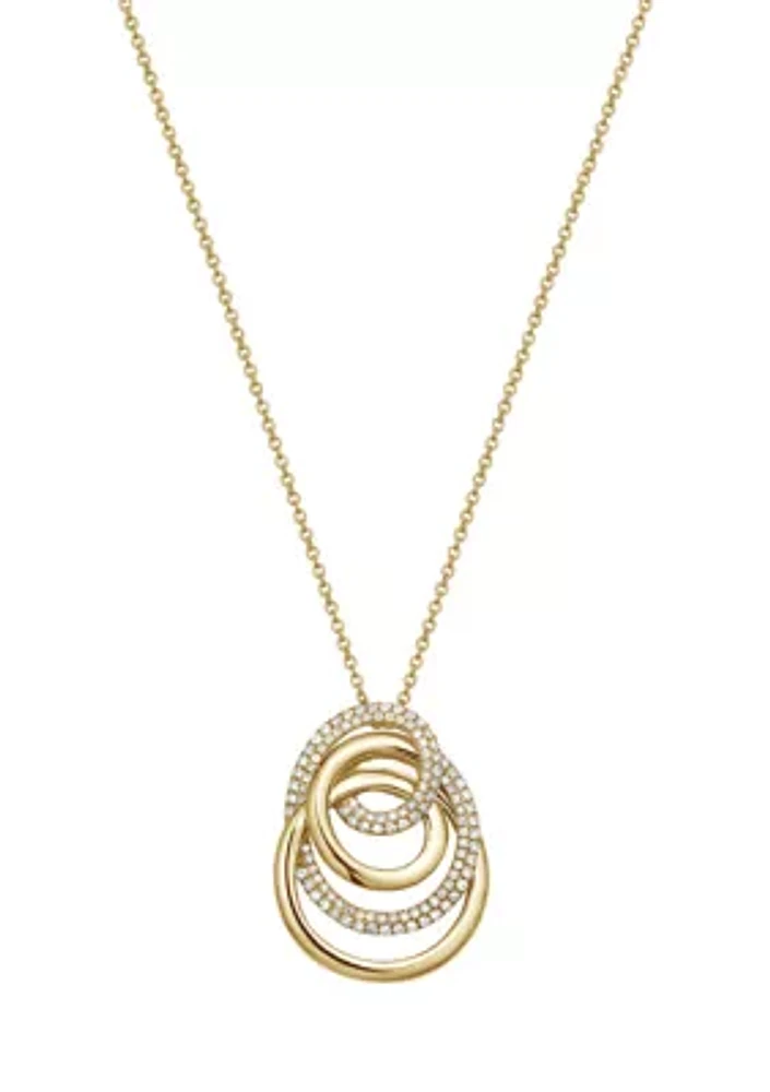 1/2 ct. t.w. Diamond Pendant Necklace in 14K Yellow Gold