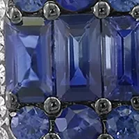 1/10 ct. t.w. Sapphire, 3/4 ct. t.w. Diamond Pendant in 14K White Gold