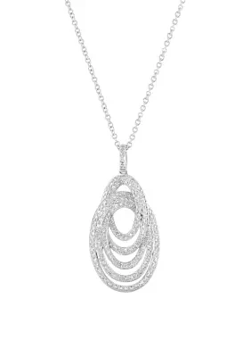 3/4 ct. t.w. Diamond Pendant Necklace in 14K White Gold 