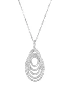 3/4 ct. t.w. Diamond Pendant Necklace in 14K White Gold 