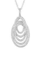 3/4 ct. t.w. Diamond Pendant Necklace in 14K White Gold 