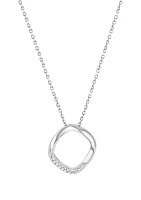 1/10 ct. t.w. Diamond Pendant Necklace in Sterling Silver