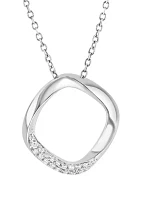 1/10 ct. t.w. Diamond Pendant Necklace in Sterling Silver