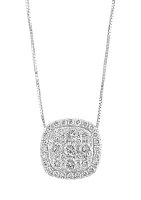 1 ct. t.w. Diamond Pendant Necklace in 14K White Gold