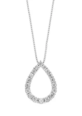 1/4 ct. t.w. Diamond Miracle Set Pendant Necklace in Sterling Silver