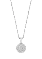 1/10 ct. t.w. Diamond Pendant Necklace in Sterling Silver