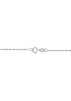 Miracle Set Diamond Pendant Necklace in Sterling Silver