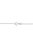 925 Silver Diamond Pendant Necklace