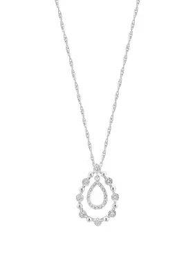 1/10 ct. t.w. Diamond Pendant Necklace in 925 Sterling Silver 