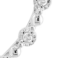 1/10 ct. t.w. Diamond Heart Pendant Necklace in Sterling Silver