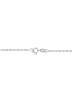 1/10 ct. t.w. Diamond Heart Pendant Necklace in Sterling Silver