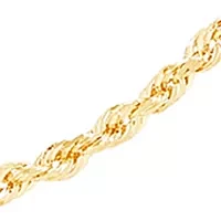 Solid Glitter Chain Necklace in 14K Yellow Gold