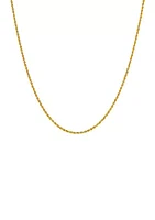 Solid Glitter Chain in 14K Yellow Gold