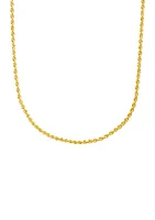 Hollow Glitter Chain in 14K Yellow Gold