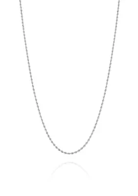 14K Gold Glitter Rope Chain Necklace