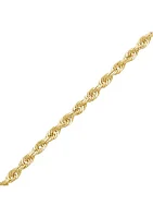 Solid Glitter Chain in 14K Yellow Gold