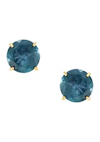 2 ct. t.w. Swiss Blue Topaz Earrings in 10K Yellow Gold 