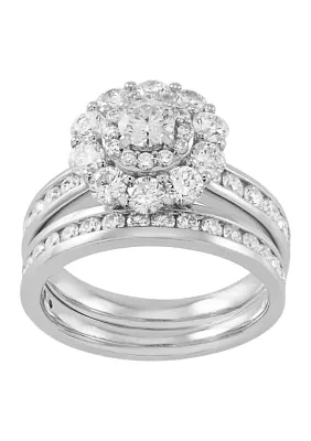 2.5 ct. t.w. Diamond Bridal Ring Set 10K White Gold