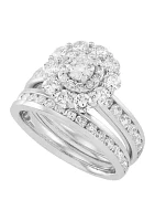 2.5 ct. t.w. Diamond Bridal Ring Set 10K White Gold