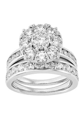 ct. t.w. Diamond Bridal Ring Set 10K White Gold