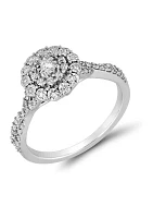 ct. t.w. Diamond Ring 10K White Gold