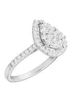 1 ct. t.w. Diamond Engagement Ring 10K White Gold