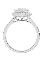 1 ct. t.w. Diamond Engagement Ring 10K White Gold