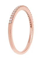 1/10 ct. t.w. Diamond Wedding Ring 10K Rose Gold