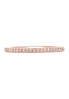 1/10 ct. t.w. Diamond Wedding Ring 10K Rose Gold