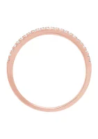 1/10 ct. t.w. Diamond Wedding Ring 10K Rose Gold