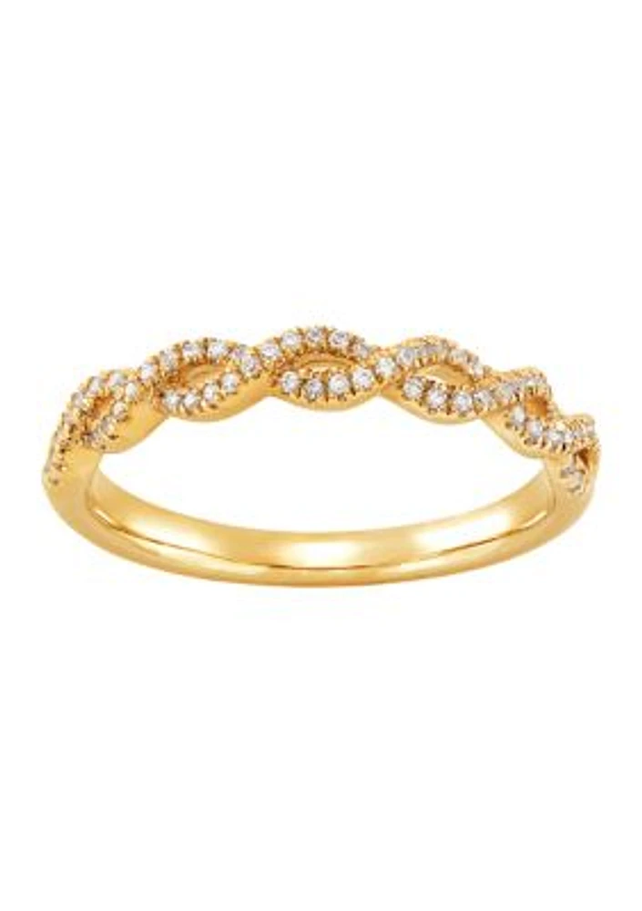 1/5 ct. t.w. Diamond Ring 10K Yellow Gold